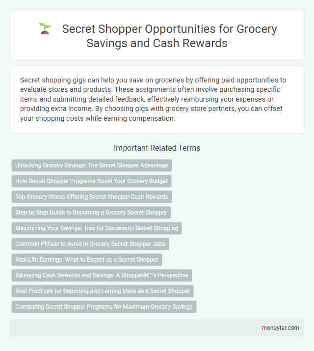 Secret Shopper Opportunities for Grocery Savings and Cash Rewards