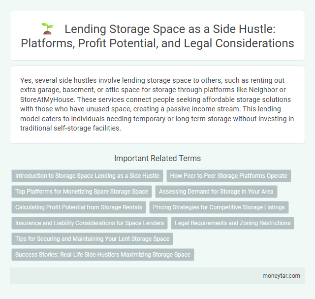 Lending Storage Space as a Side Hustle: Platforms, Profit Potential, and Legal Considerations