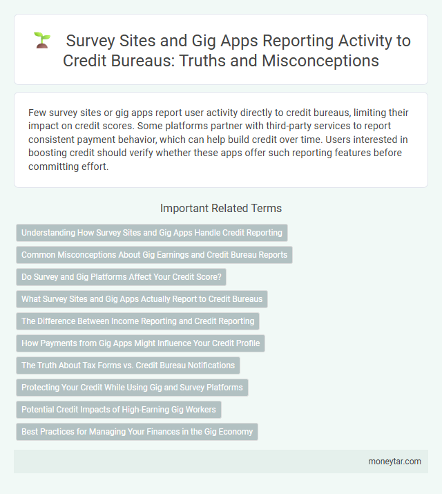 Survey Sites and Gig Apps Reporting Activity to Credit Bureaus: Truths and Misconceptions