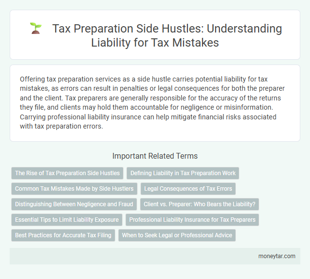 Tax Preparation Side Hustles: Understanding Liability for Tax Mistakes