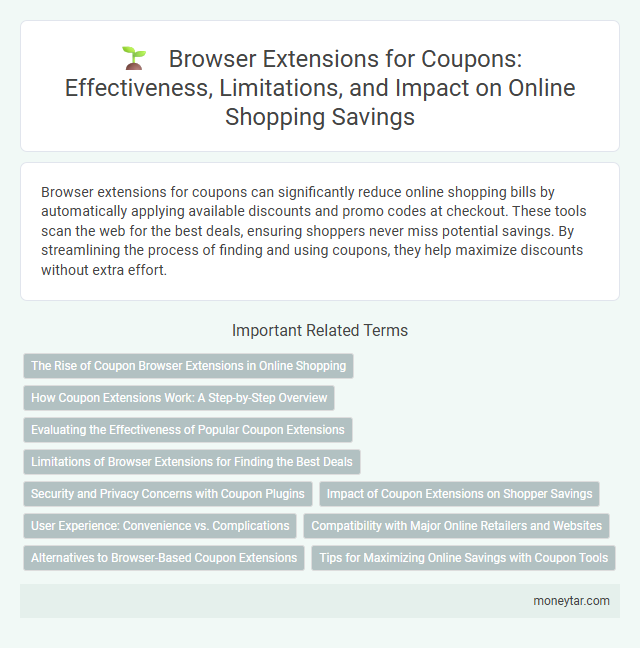 Browser Extensions for Coupons: Effectiveness, Limitations, and Impact on Online Shopping Savings