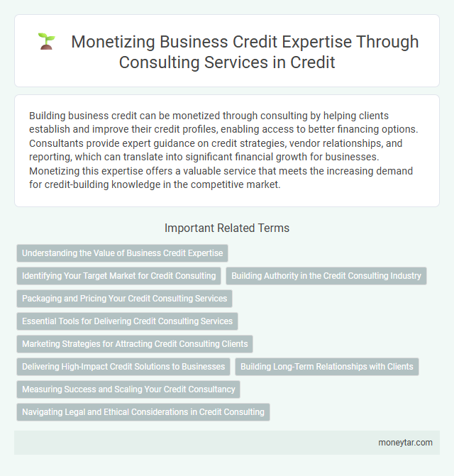 Monetizing Business Credit Expertise Through Consulting Services in Credit