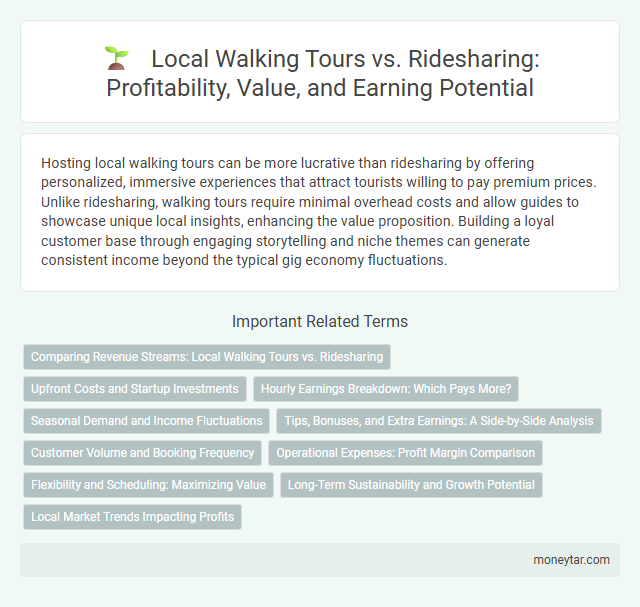Local Walking Tours vs. Ridesharing: Profitability, Value, and Earning Potential