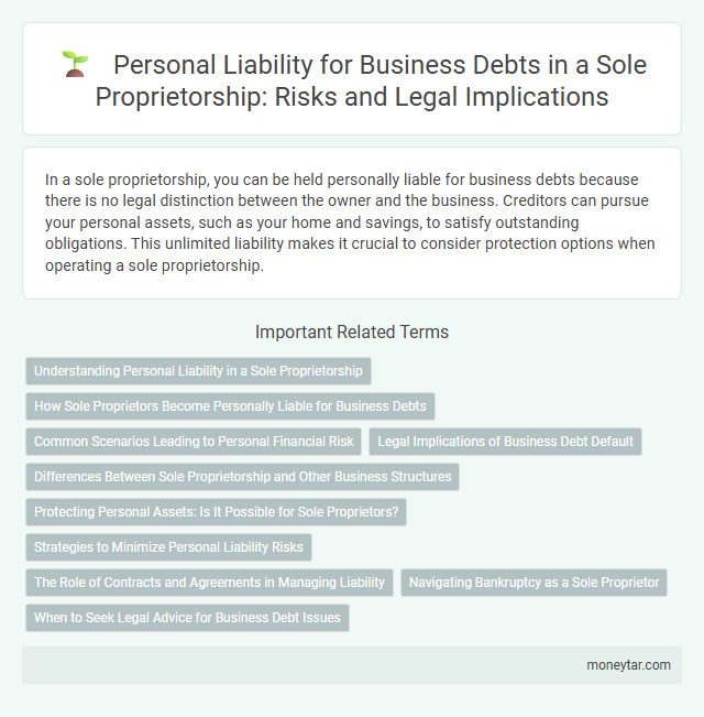 Personal Liability for Business Debts in a Sole Proprietorship: Risks and Legal Implications