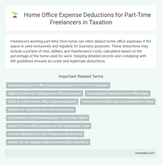 Home Office Expense Deductions for Part-Time Freelancers in Taxation