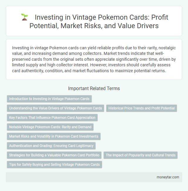 Investing in Vintage Pokemon Cards: Profit Potential, Market Risks, and Value Drivers