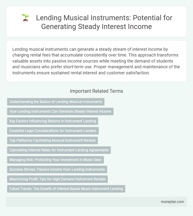 Lending Musical Instruments: Potential for Generating Steady Interest Income