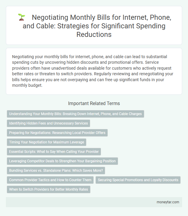 Negotiating Monthly Bills for Internet, Phone, and Cable: Strategies for Significant Spending Reductions