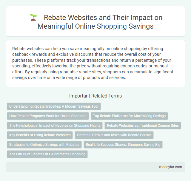 Rebate Websites and Their Impact on Meaningful Online Shopping Savings