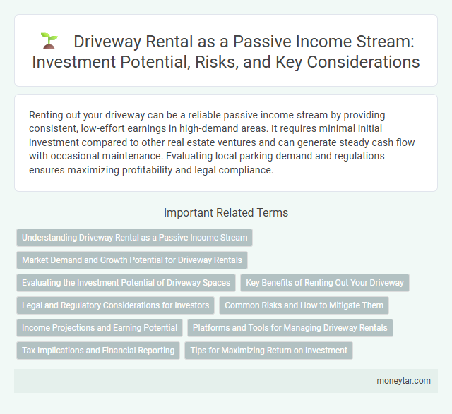 Driveway Rental as a Passive Income Stream: Investment Potential, Risks, and Key Considerations