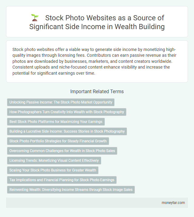 Stock Photo Websites as a Source of Significant Side Income in Wealth Building