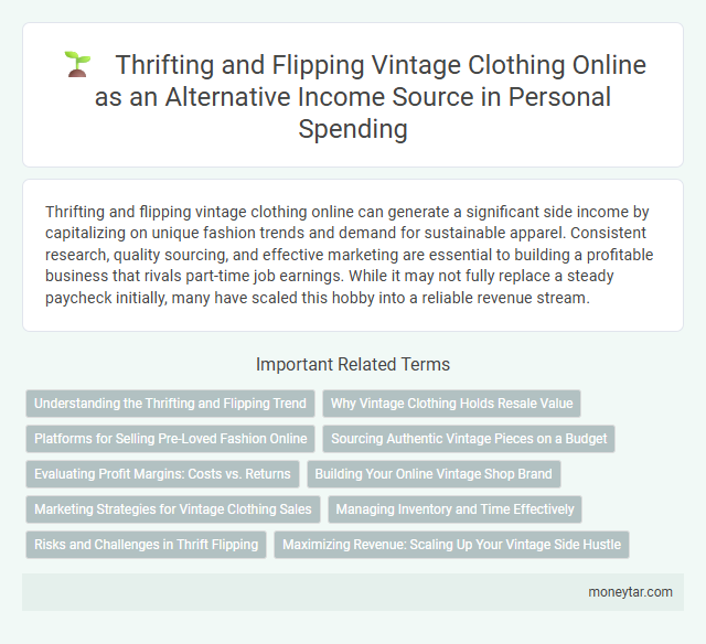 Thrifting and Flipping Vintage Clothing Online as an Alternative Income Source in Personal Spending