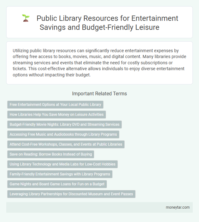 Public Library Resources for Entertainment Savings and Budget-Friendly Leisure