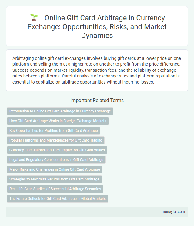 Online Gift Card Arbitrage in Currency Exchange: Opportunities, Risks, and Market Dynamics