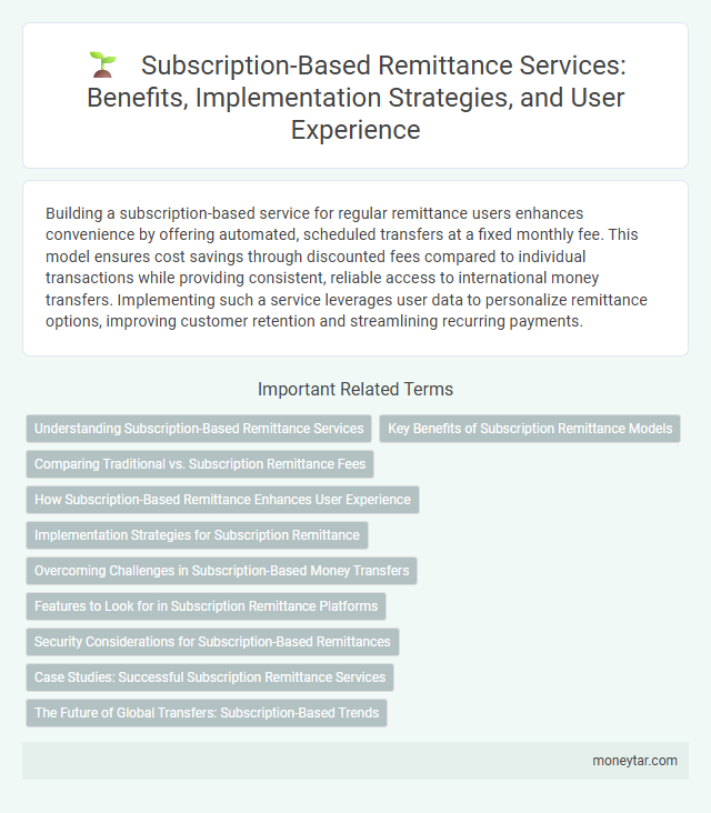 Subscription-Based Remittance Services: Benefits, Implementation Strategies, and User Experience