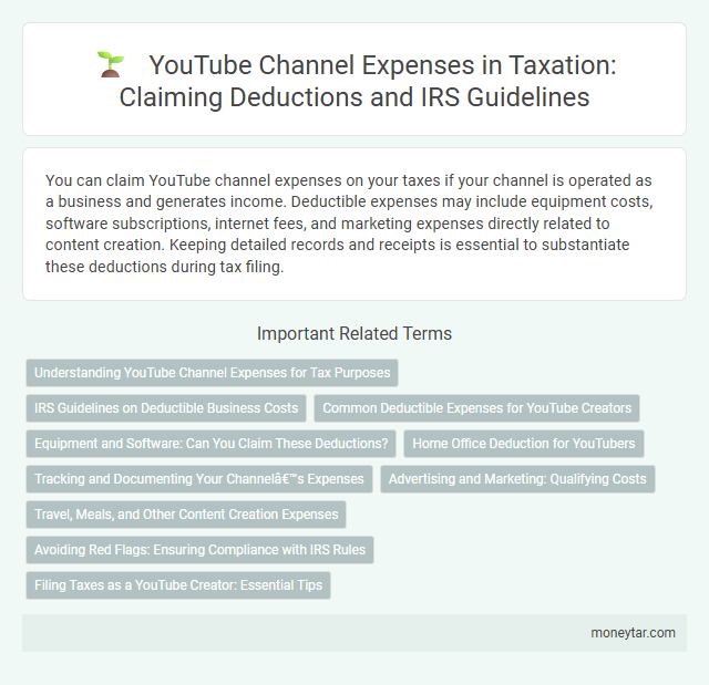 YouTube Channel Expenses in Taxation: Claiming Deductions and IRS Guidelines