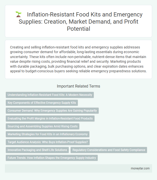 Inflation-Resistant Food Kits and Emergency Supplies: Creation, Market Demand, and Profit Potential