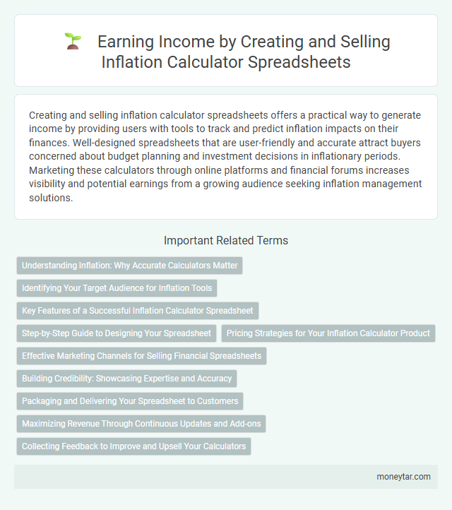 Earning Income by Creating and Selling Inflation Calculator Spreadsheets