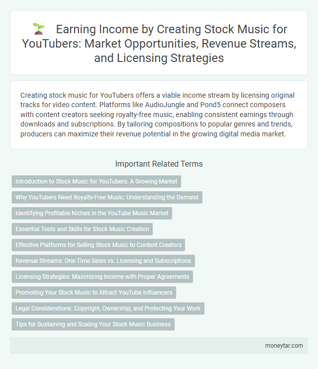 Earning Income by Creating Stock Music for YouTubers: Market Opportunities, Revenue Streams, and Licensing Strategies