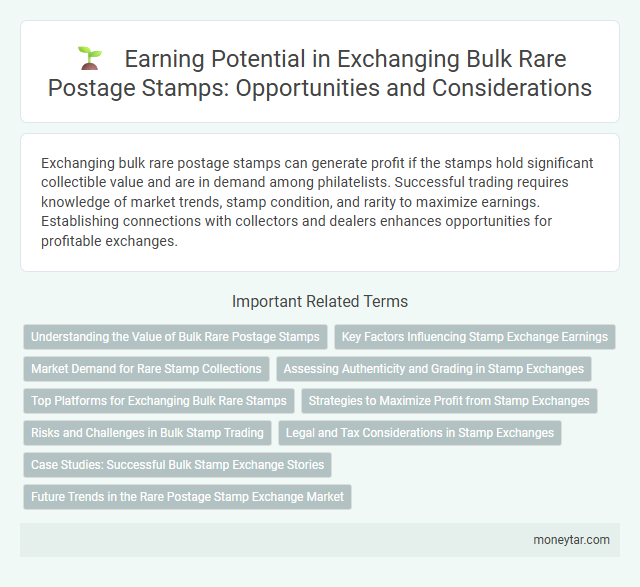 Earning Potential in Exchanging Bulk Rare Postage Stamps: Opportunities and Considerations