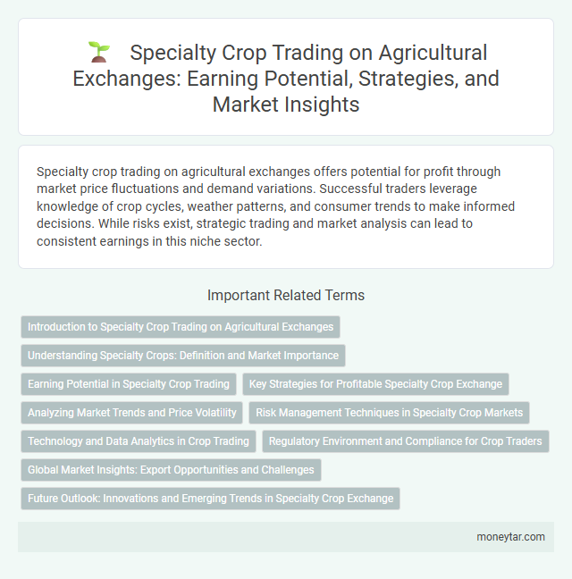 Specialty Crop Trading on Agricultural Exchanges: Earning Potential, Strategies, and Market Insights