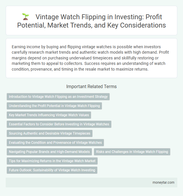 Vintage Watch Flipping in Investing: Profit Potential, Market Trends, and Key Considerations