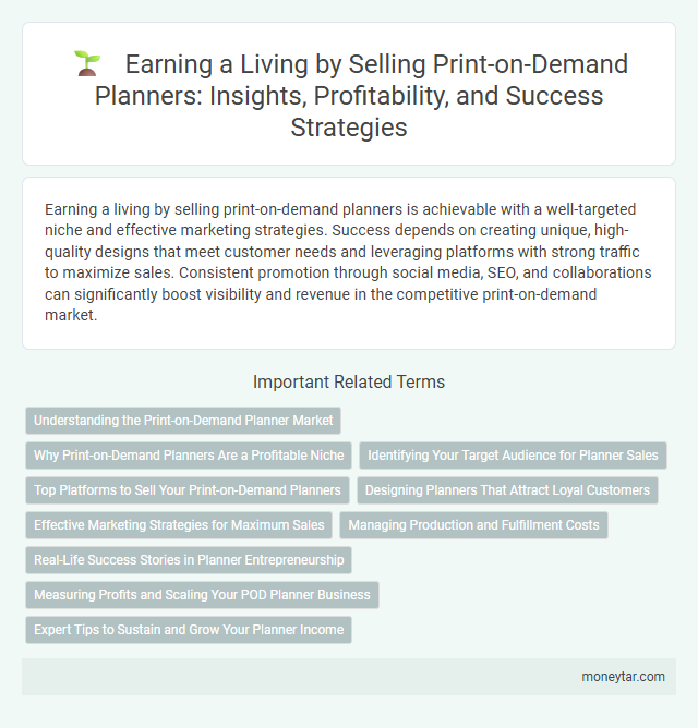 Earning a Living by Selling Print-on-Demand Planners: Insights, Profitability, and Success Strategies