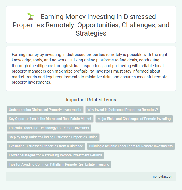 Earning Money Investing in Distressed Properties Remotely: Opportunities, Challenges, and Strategies