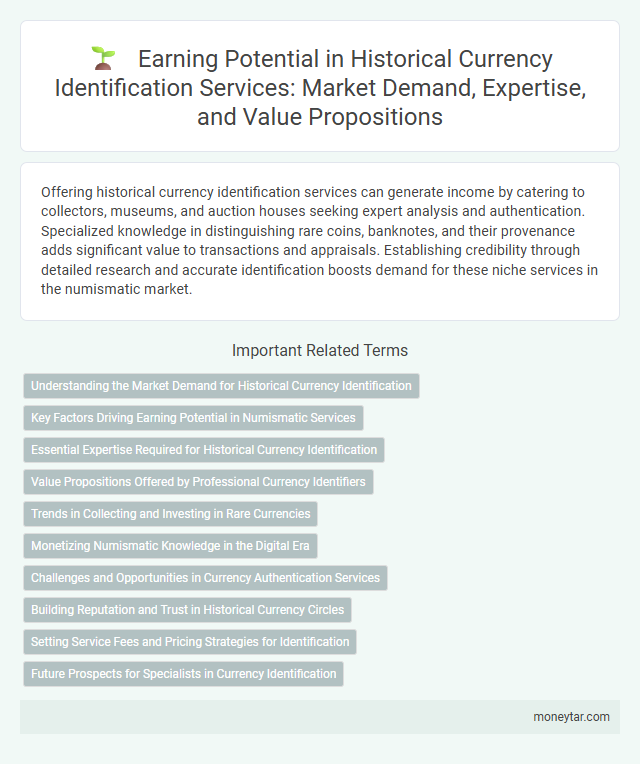 Earning Potential in Historical Currency Identification Services: Market Demand, Expertise, and Value Propositions