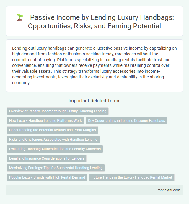 Passive Income by Lending Luxury Handbags: Opportunities, Risks, and Earning Potential