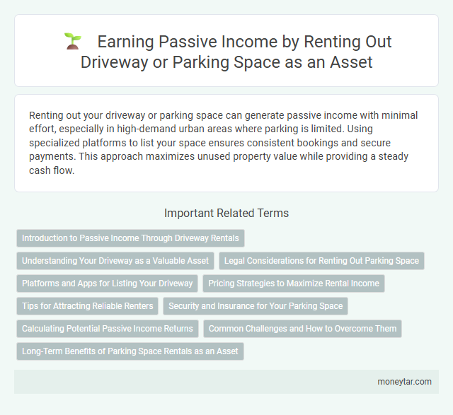 Earning Passive Income by Renting Out Driveway or Parking Space as an Asset