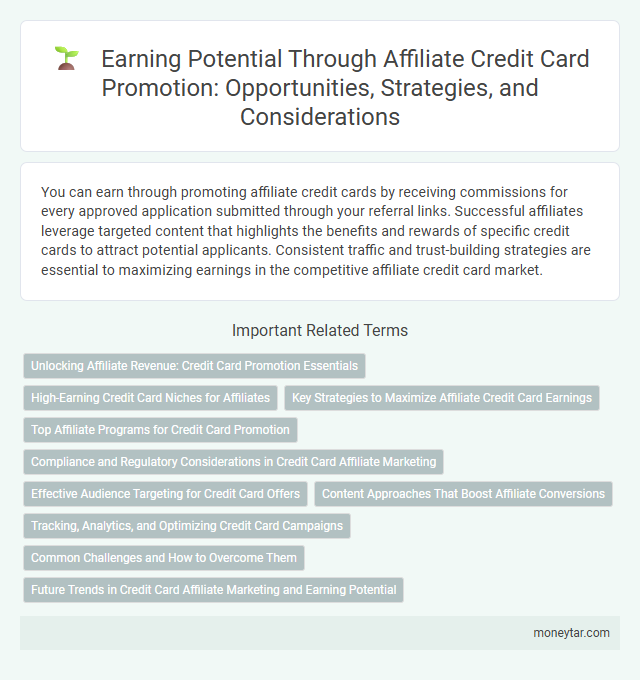 Earning Potential Through Affiliate Credit Card Promotion: Opportunities, Strategies, and Considerations