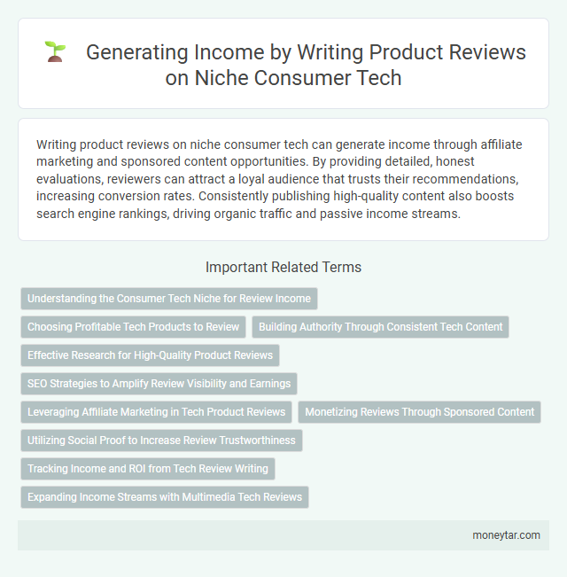 Generating Income by Writing Product Reviews on Niche Consumer Tech