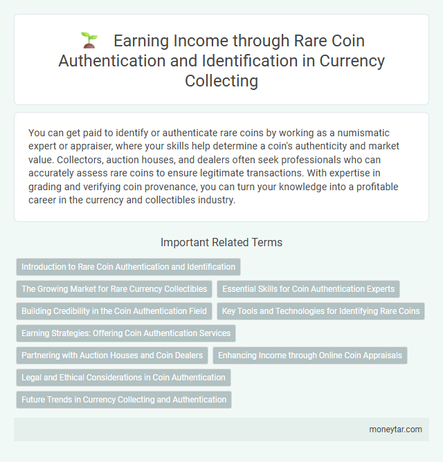 Earning Income through Rare Coin Authentication and Identification in Currency Collecting