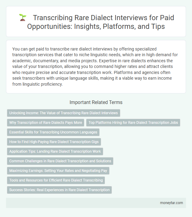 Transcribing Rare Dialect Interviews for Paid Opportunities: Insights, Platforms, and Tips