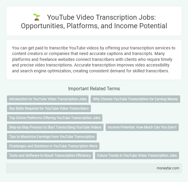 YouTube Video Transcription Jobs: Opportunities, Platforms, and Income Potential