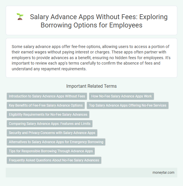 Salary Advance Apps Without Fees: Exploring Borrowing Options for Employees
