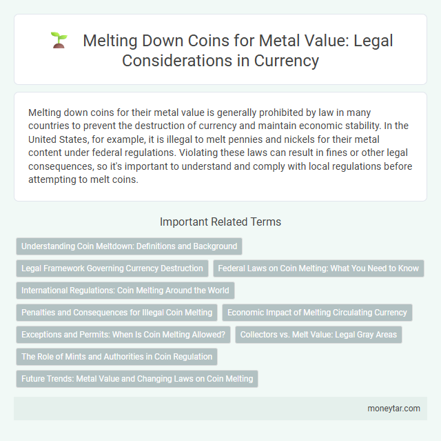 Melting Down Coins for Metal Value: Legal Considerations in Currency