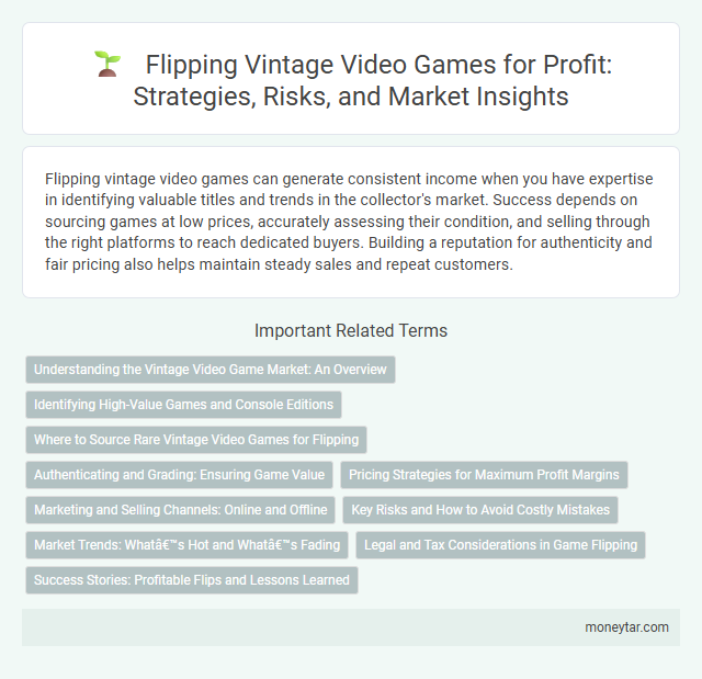 Flipping Vintage Video Games for Profit: Strategies, Risks, and Market Insights