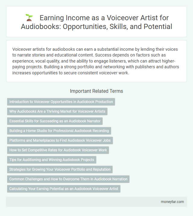 Earning Income as a Voiceover Artist for Audiobooks: Opportunities, Skills, and Potential