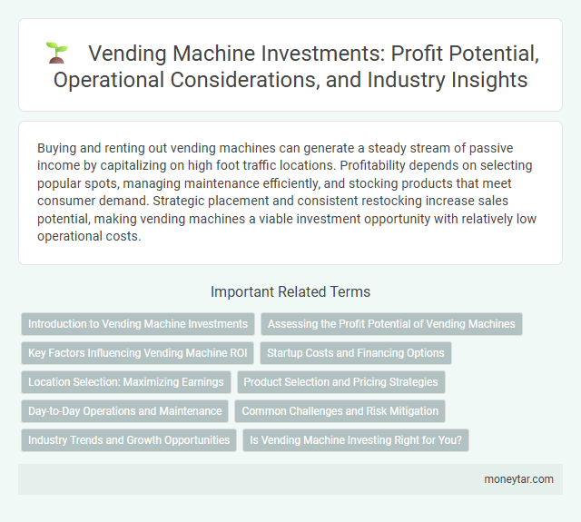 Vending Machine Investments: Profit Potential, Operational Considerations, and Industry Insights