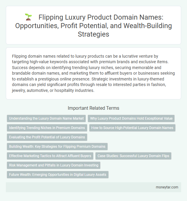 Flipping Luxury Product Domain Names: Opportunities, Profit Potential, and Wealth-Building Strategies