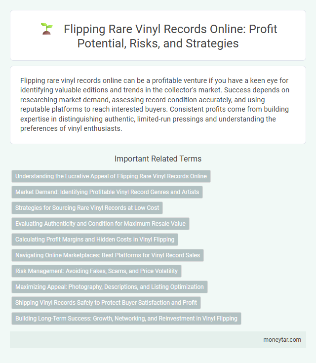 Flipping Rare Vinyl Records Online: Profit Potential, Risks, and Strategies
