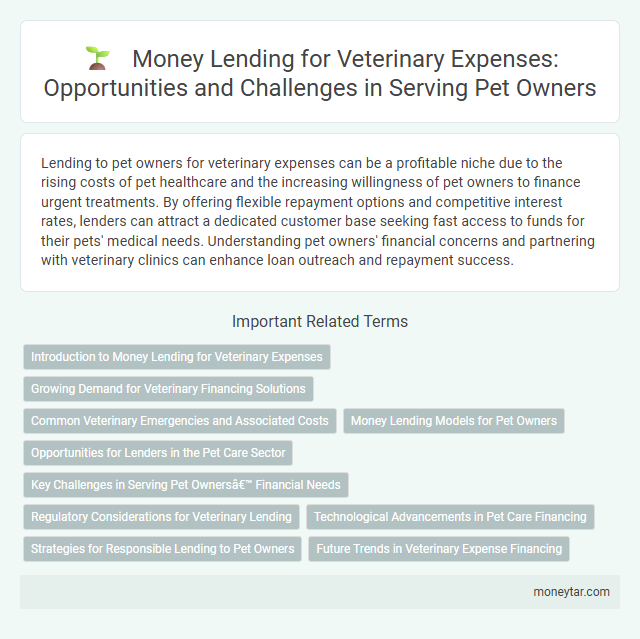Money Lending for Veterinary Expenses: Opportunities and Challenges in Serving Pet Owners