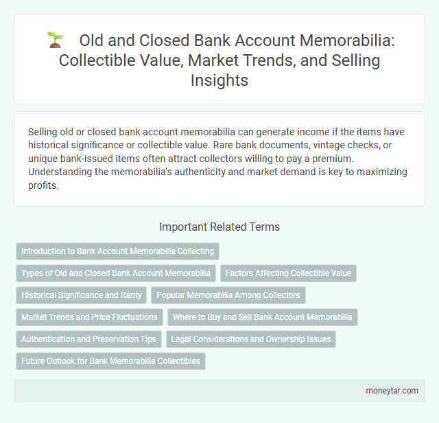 Old and Closed Bank Account Memorabilia: Collectible Value, Market Trends, and Selling Insights