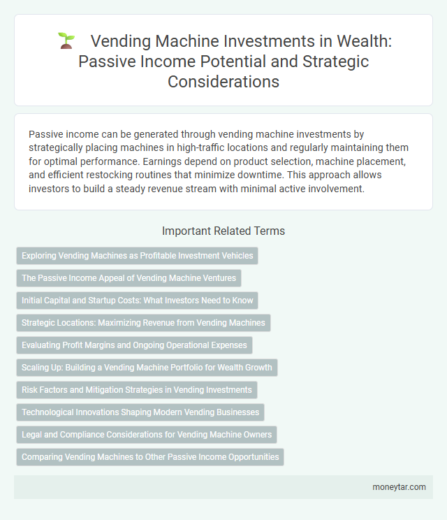 Vending Machine Investments in Wealth: Passive Income Potential and Strategic Considerations