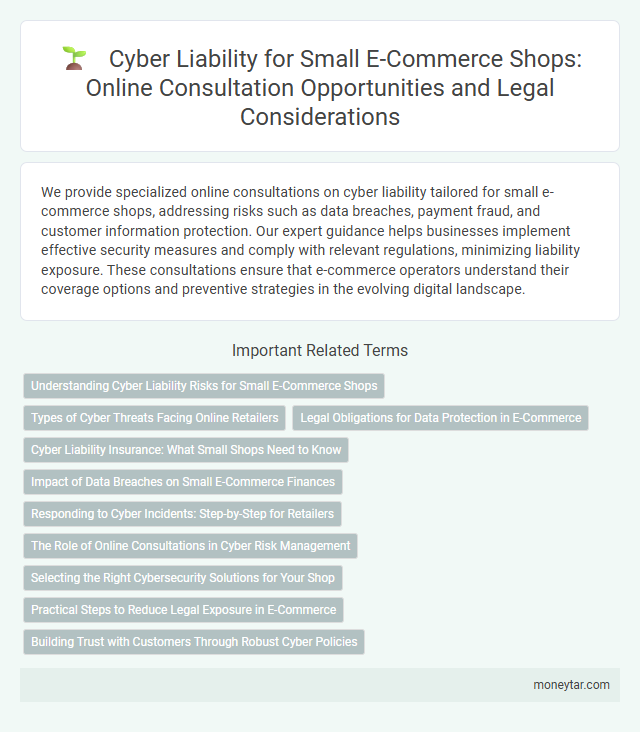 Cyber Liability for Small E-Commerce Shops: Online Consultation Opportunities and Legal Considerations