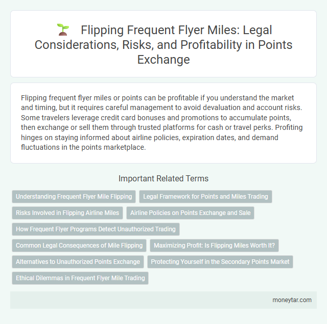 Flipping Frequent Flyer Miles: Legal Considerations, Risks, and Profitability in Points Exchange
