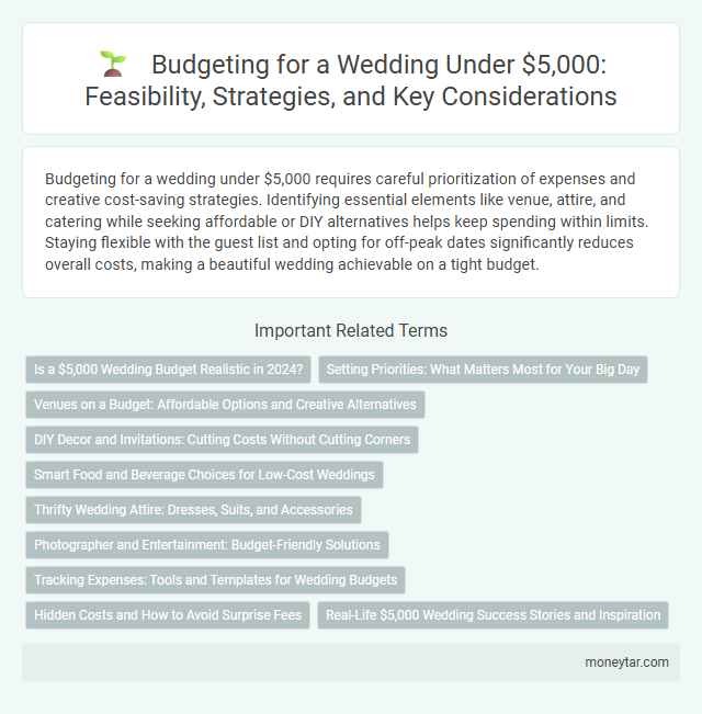 Budgeting for a Wedding Under $5,000: Feasibility, Strategies, and Key Considerations