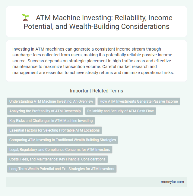 ATM Machine Investing: Reliability, Income Potential, and Wealth-Building Considerations